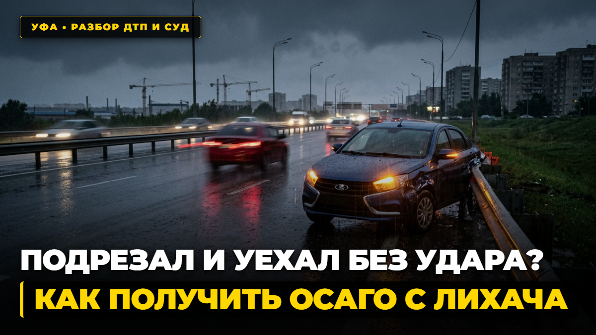 Бесконтактное ДТП в Уфе — подрезал и уехал, как доказать вину и получить ОСАГО